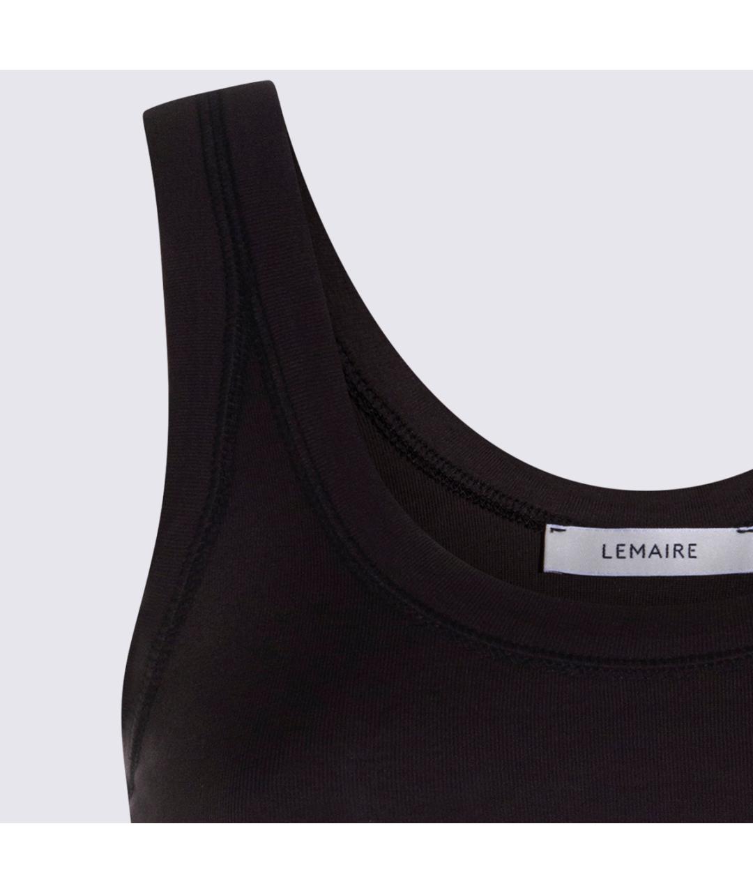LEMAIRE Черная хлопковая майка, фото 3