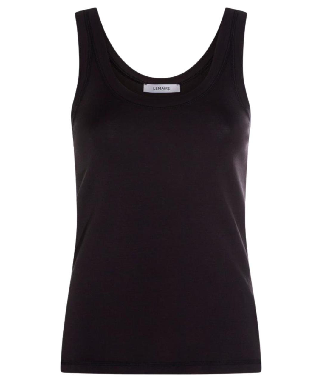 LEMAIRE Черная хлопковая майка, фото 1