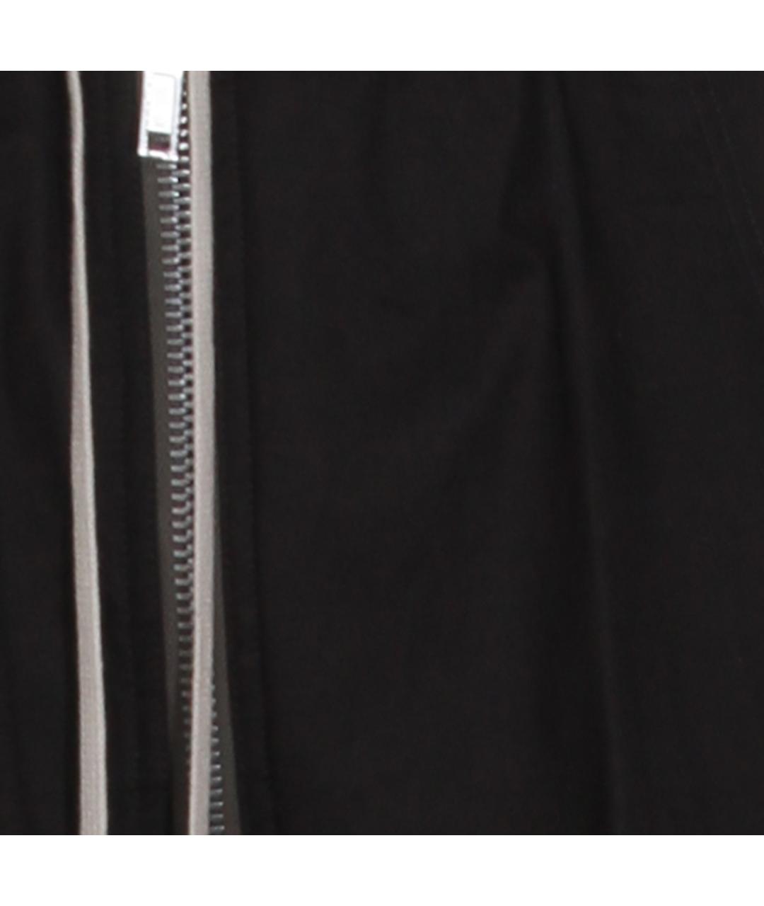 RICK OWENS Черные хлопковые повседневные брюки, фото 3