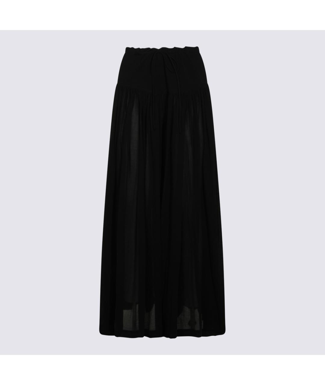 THE ROW Черные хлопковые брюки широкие, фото 4