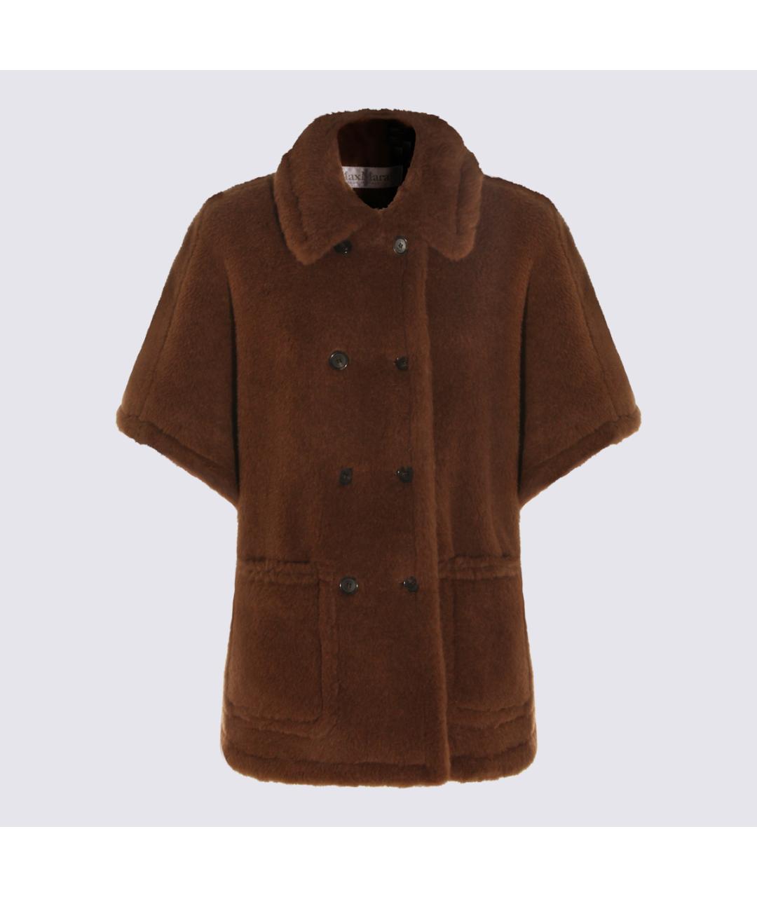 MAX MARA Коричневая шерстяная куртка, фото 5