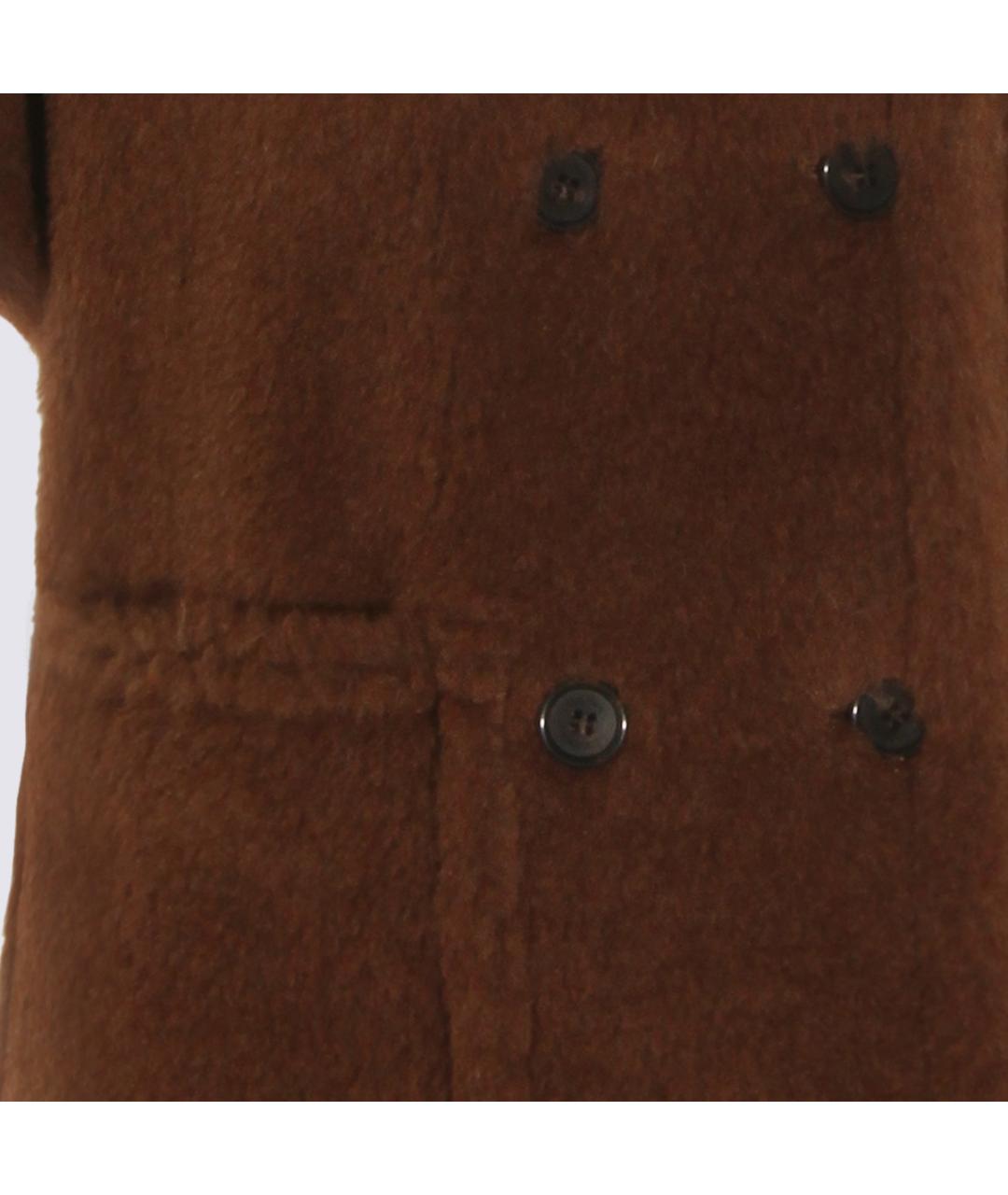 MAX MARA Коричневая шерстяная куртка, фото 3