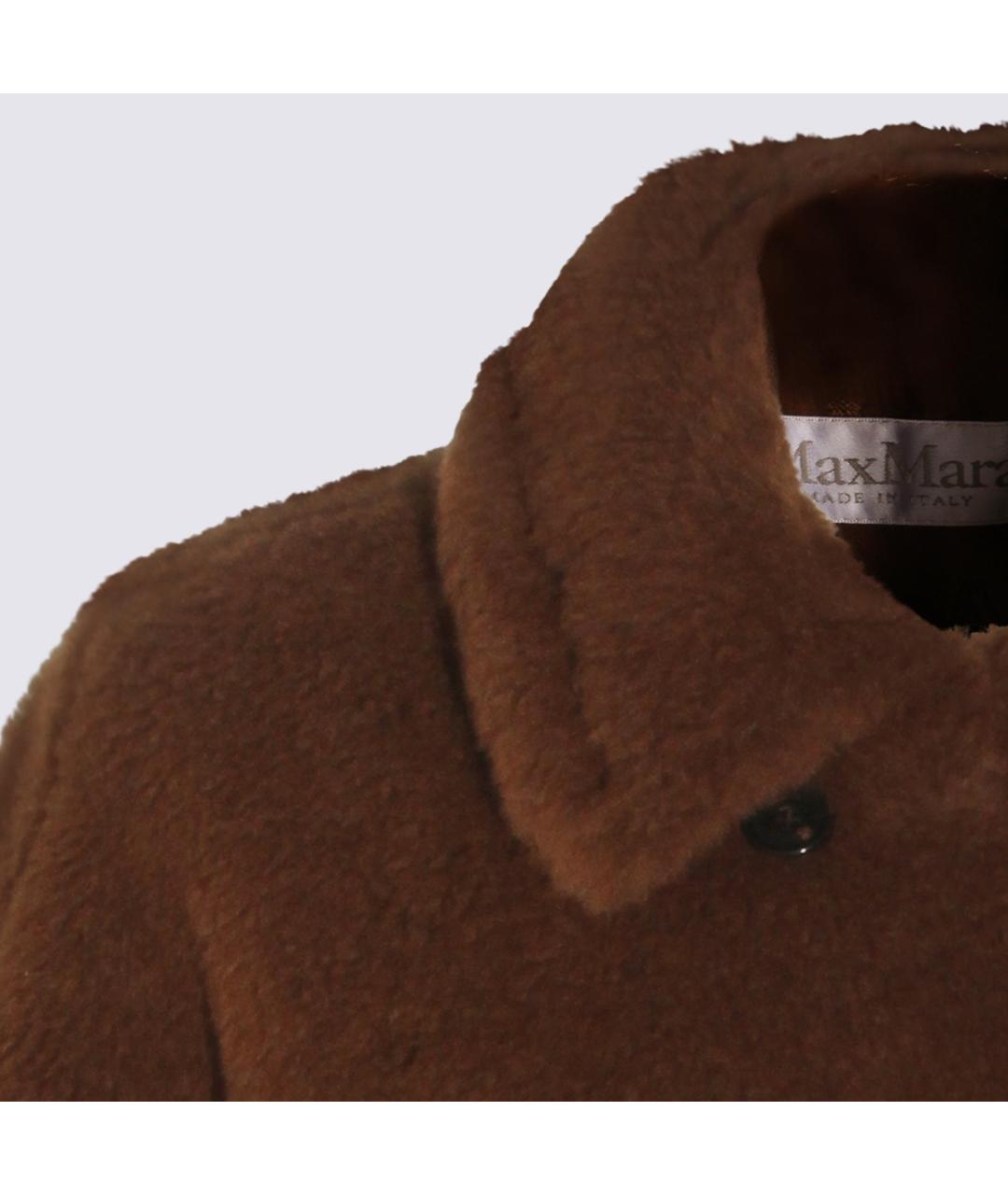 MAX MARA Коричневая шерстяная куртка, фото 4