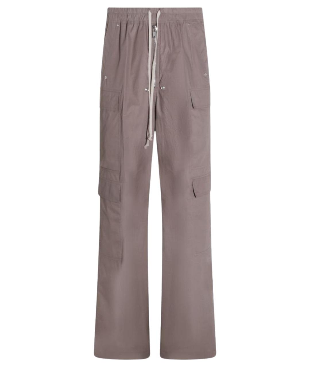 RICK OWENS Бежевые хлопковые повседневные брюки, фото 1