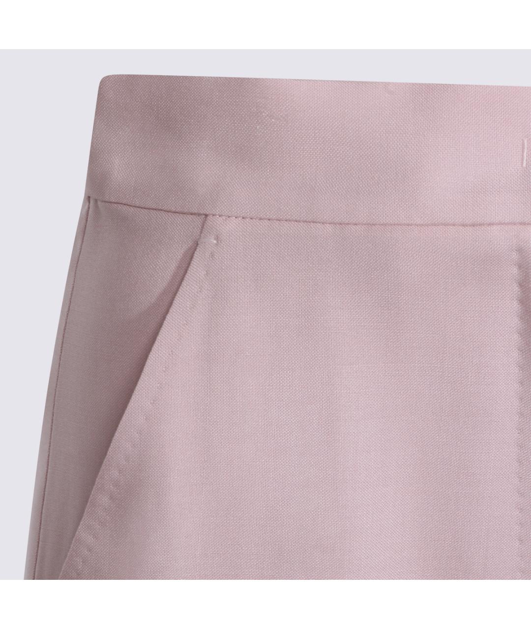 MAX MARA Розовые хлопковые шорты, фото 3