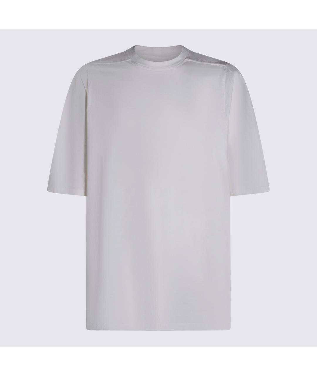 RICK OWENS Белая хлопковая футболка, фото 4