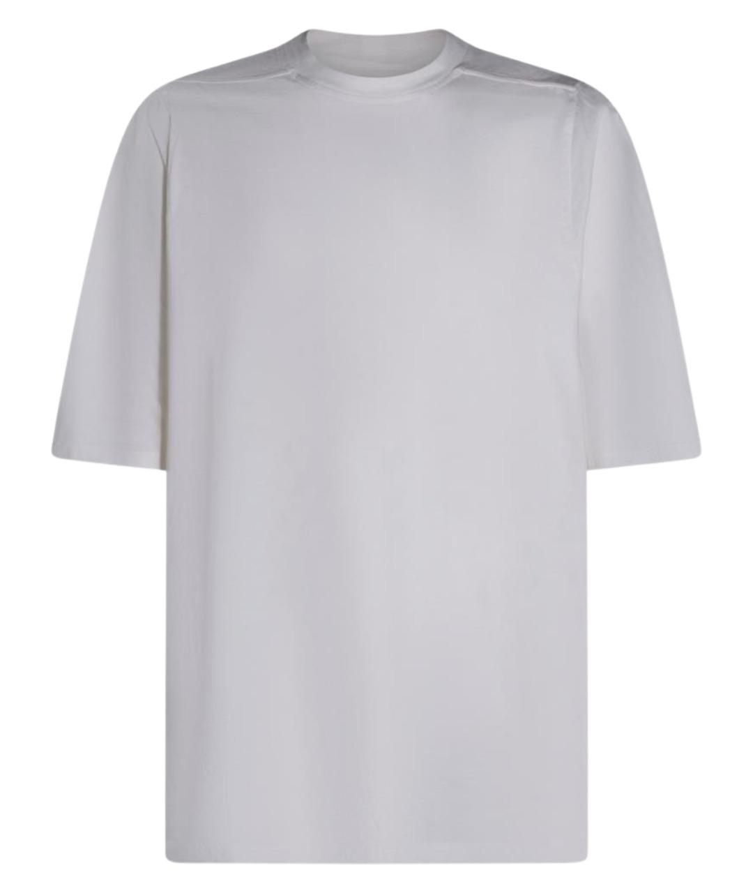 RICK OWENS Белая хлопковая футболка, фото 1