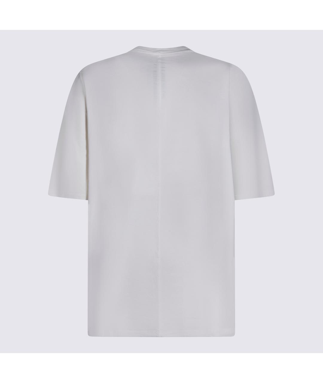 RICK OWENS Белая хлопковая футболка, фото 2
