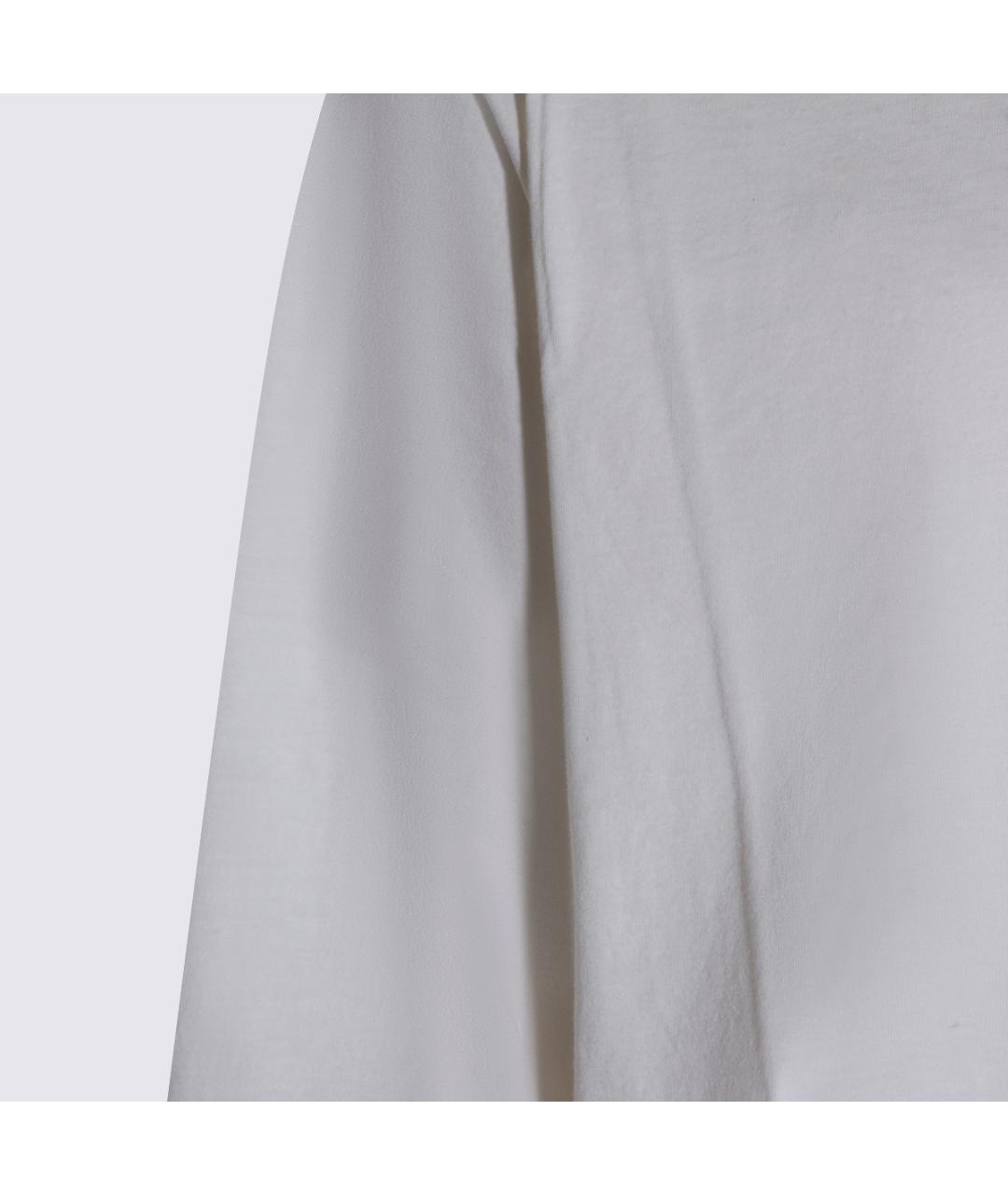 RICK OWENS Белая хлопковая футболка, фото 3