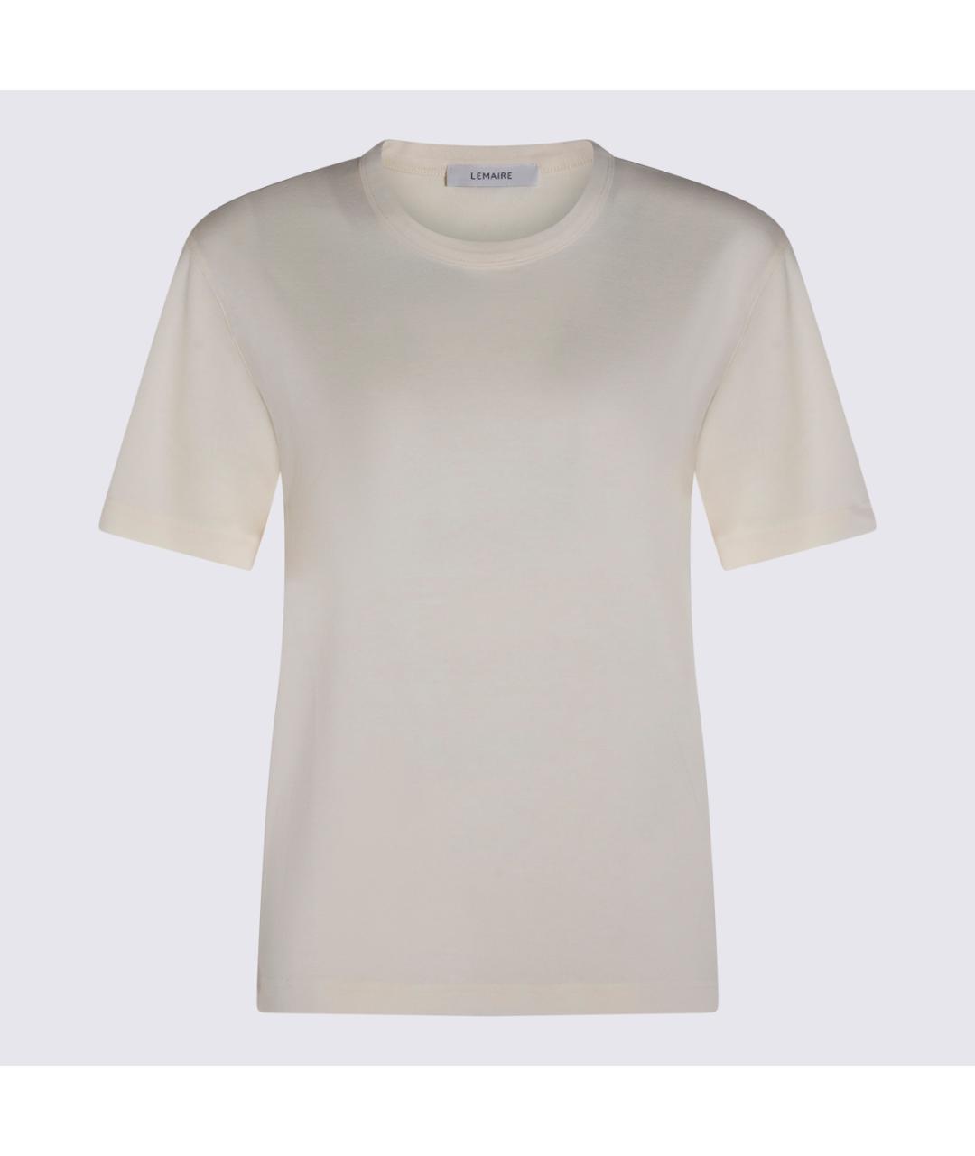LEMAIRE Белая хлопковая футболка, фото 4