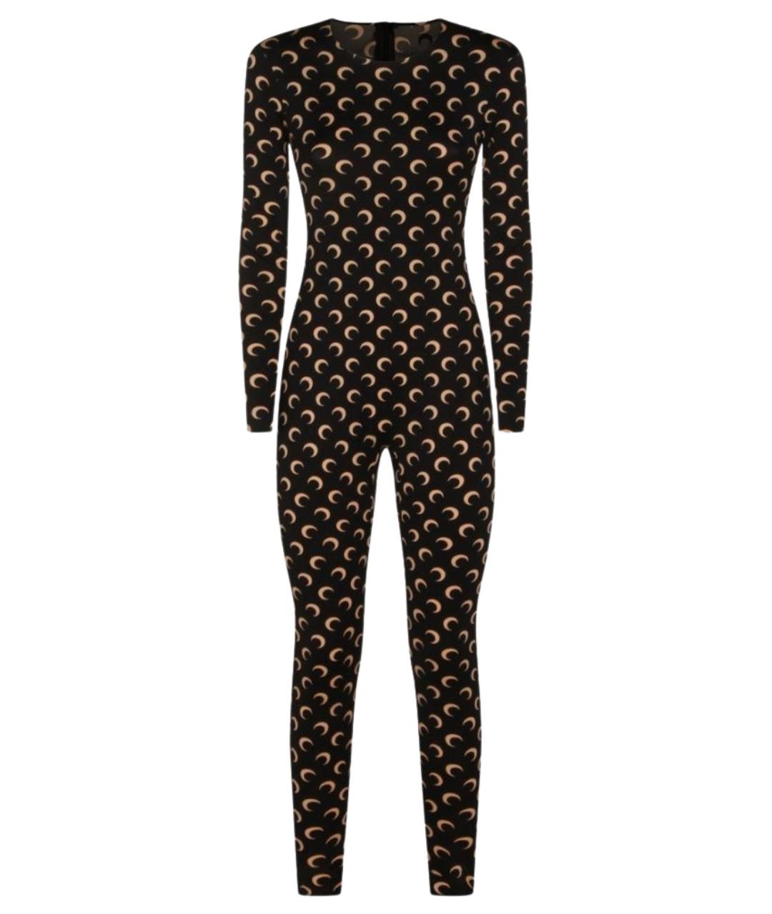 MARINE SERRE Черный полиамидовый комбинезон, фото 1