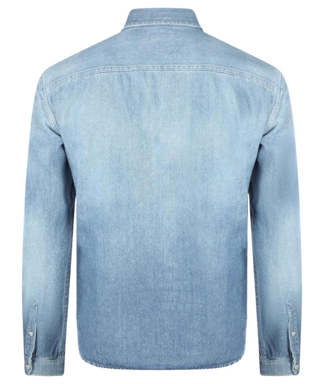 SAINT LAURENT Синяя кэжуал рубашка, фото 2