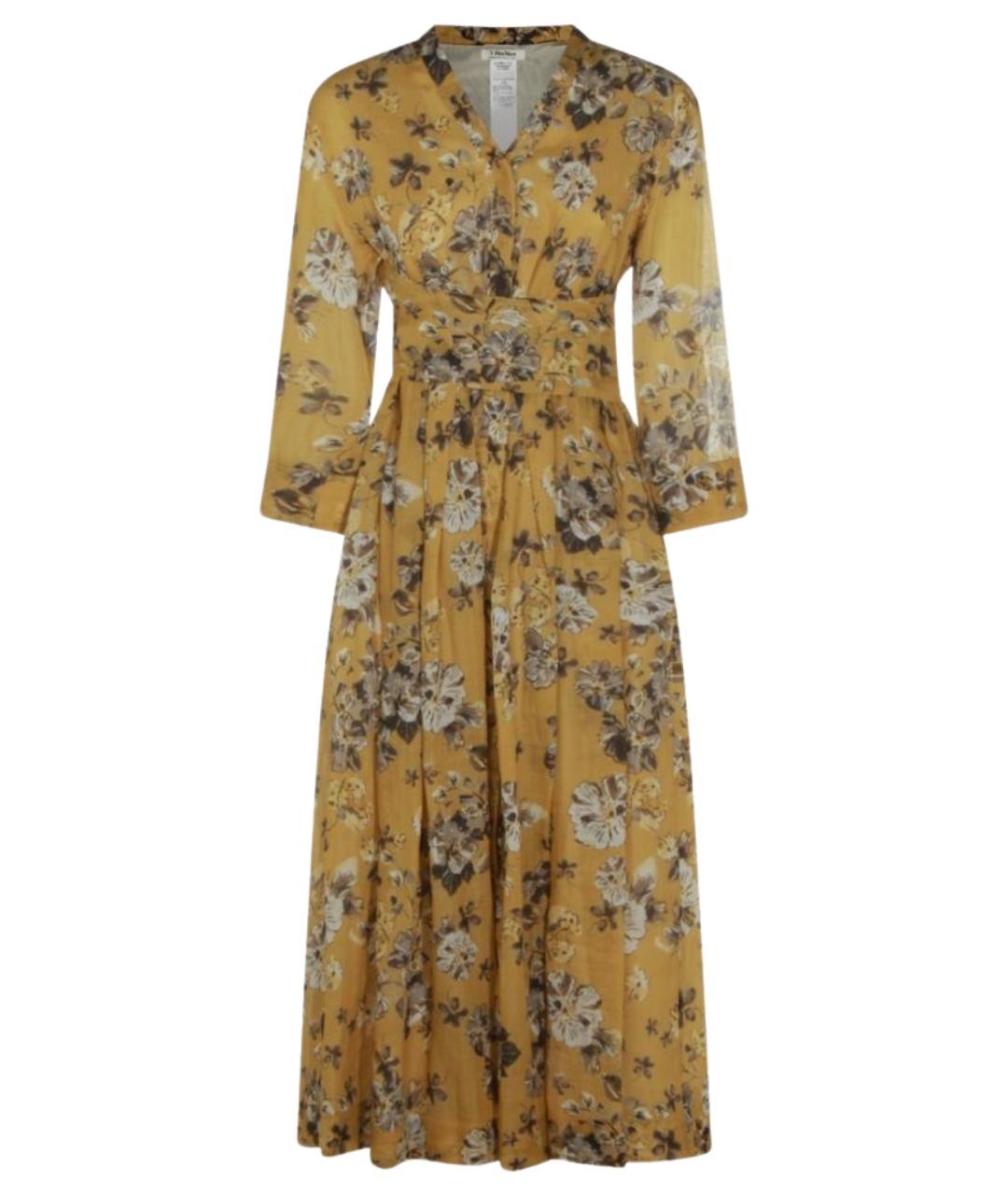 'S MAX MARA Желтое повседневное платье, фото 1