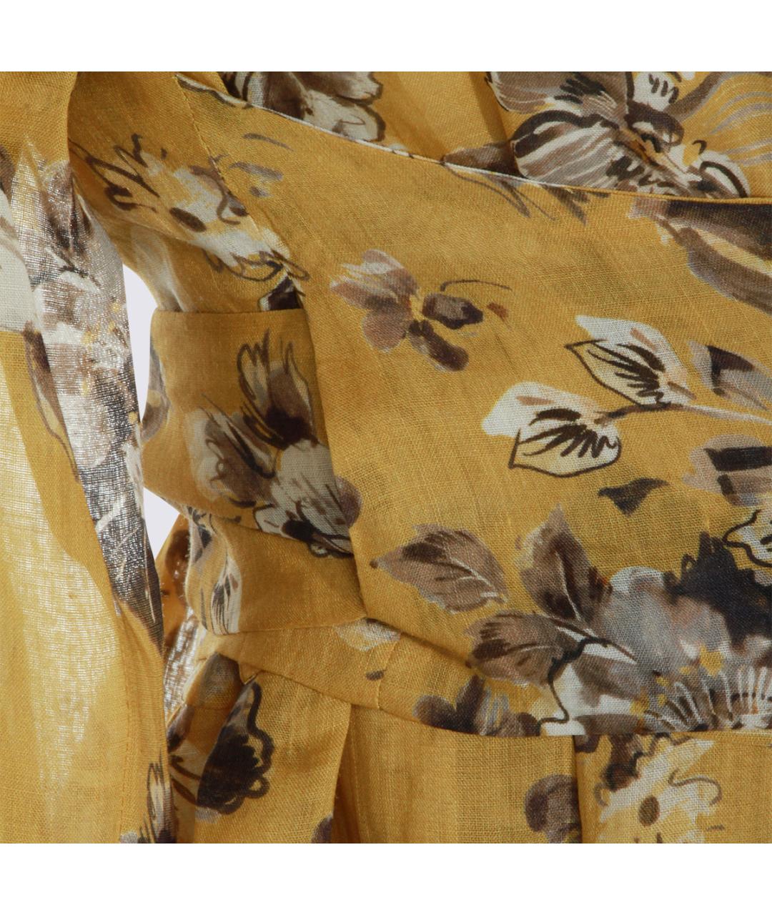 'S MAX MARA Желтое повседневное платье, фото 3