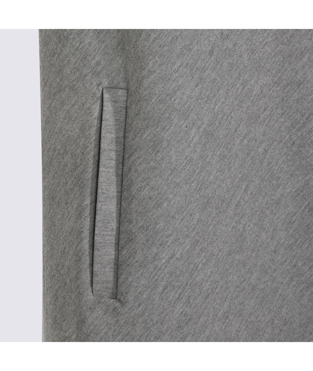 MIU MIU Серое вискозное повседневное платье, фото 4