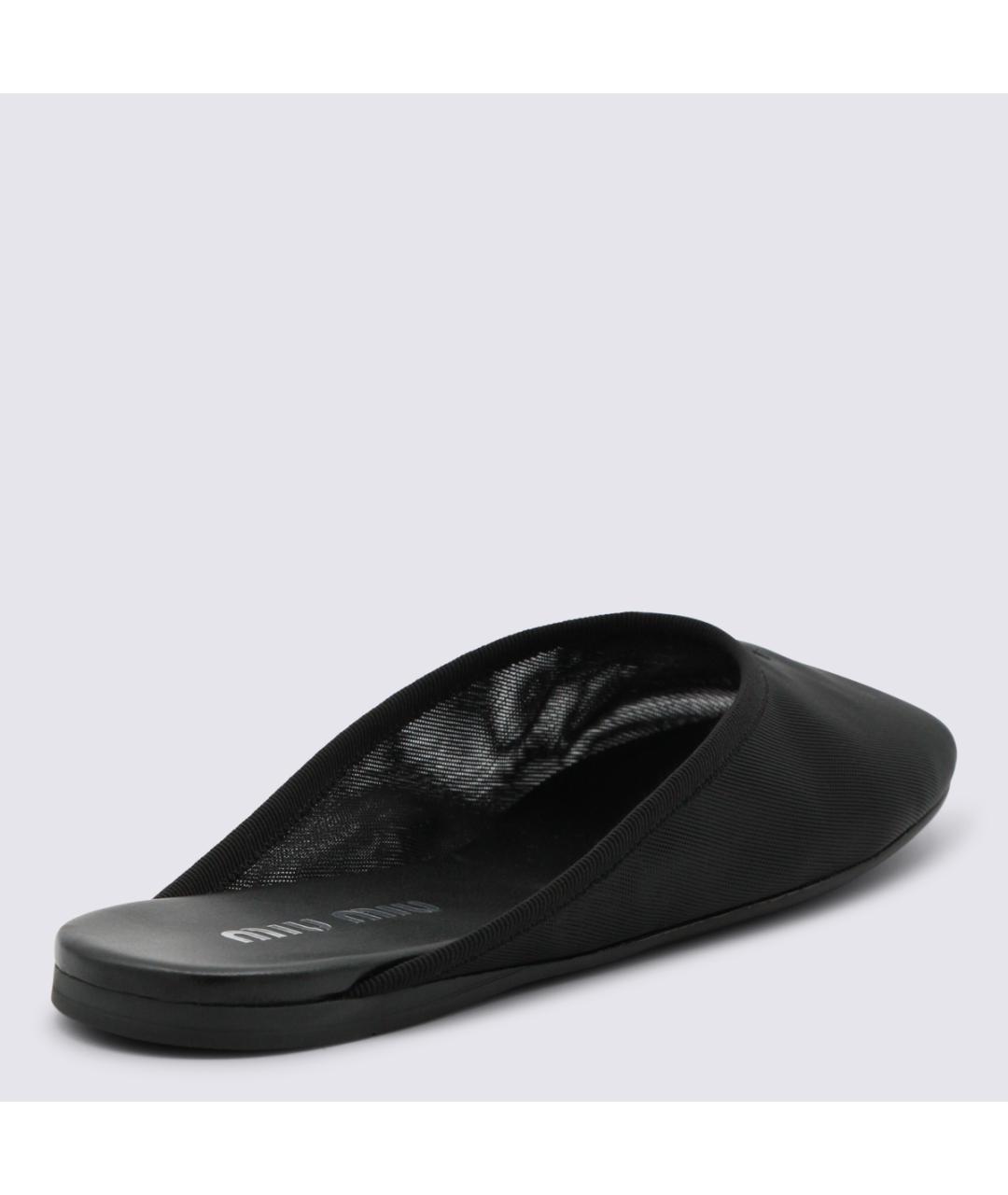 MIU MIU Черные мюли, фото 3