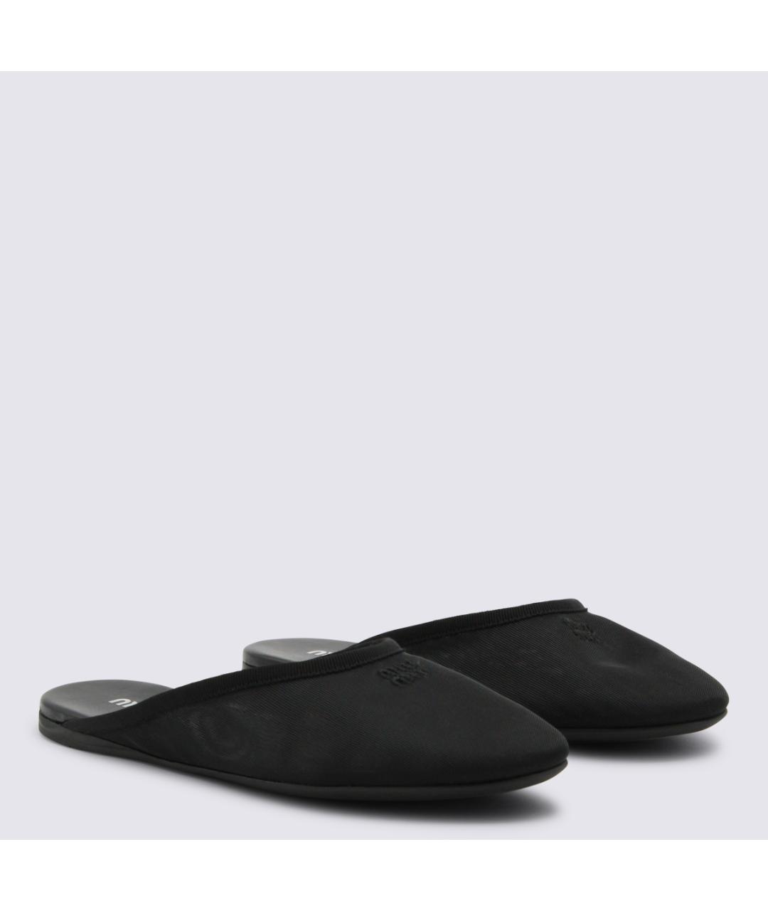 MIU MIU Черные мюли, фото 2