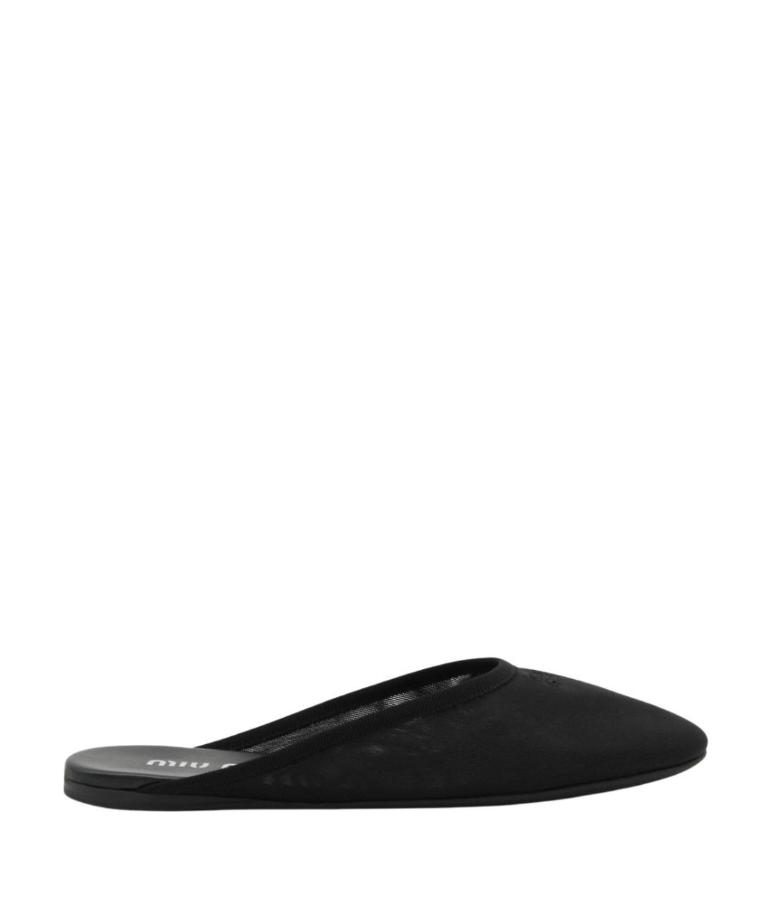 MIU MIU Черные мюли, фото 1
