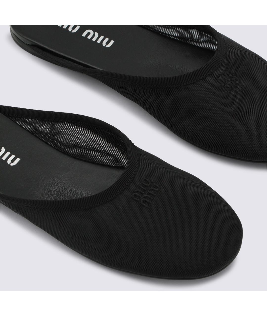 MIU MIU Черные мюли, фото 4