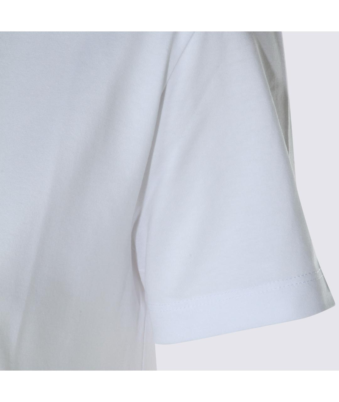 'S MAX MARA Белая хлопковая футболка, фото 4