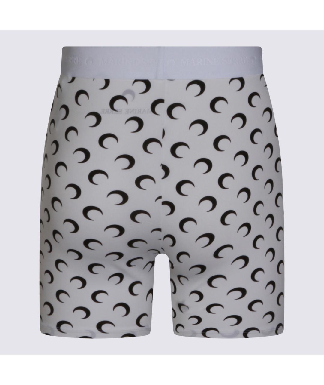 MARINE SERRE Белые полиамидовые леггинсы и велосипедки, фото 2