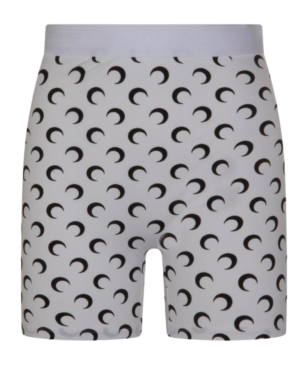 MARINE SERRE Белые полиамидовые леггинсы и велосипедки, фото 1