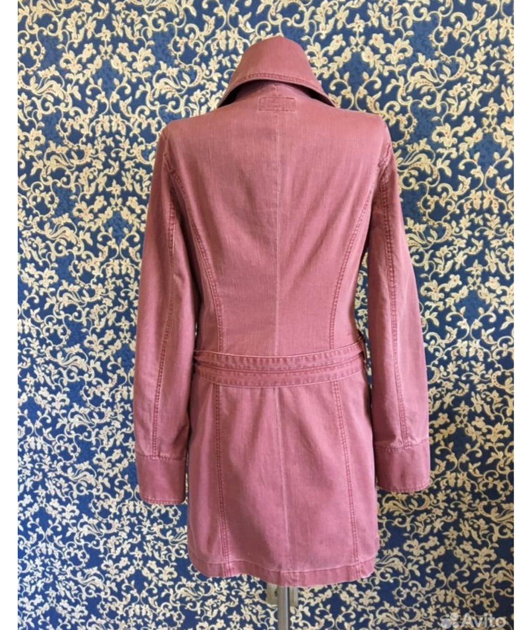PATRIZIA PEPE Розовый деним тренч/плащ, фото 2
