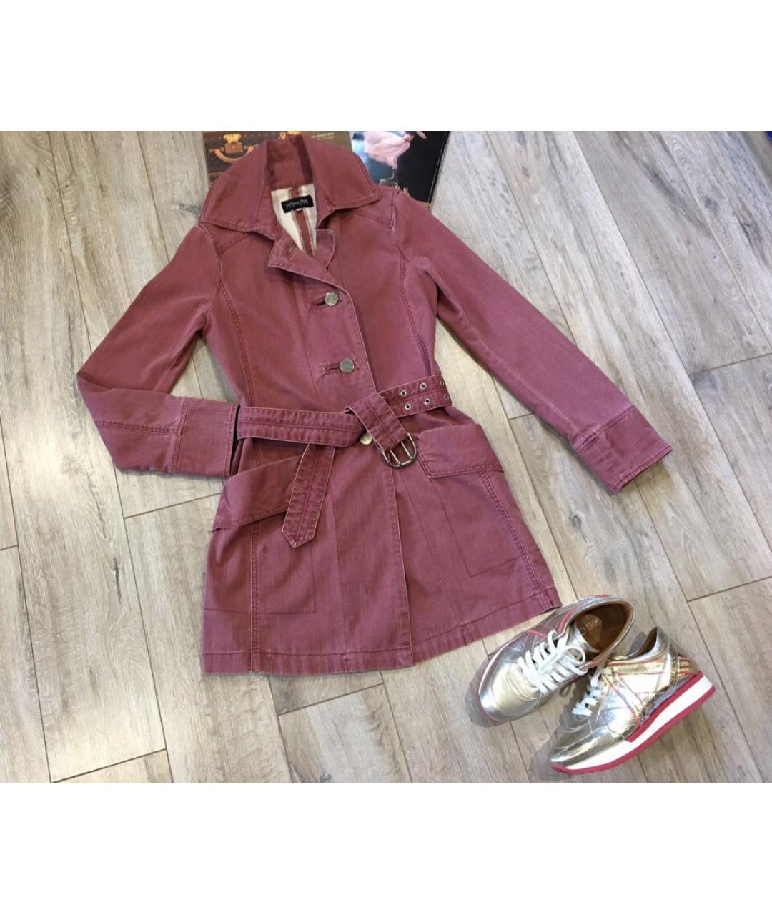 PATRIZIA PEPE Розовый деним тренч/плащ, фото 3