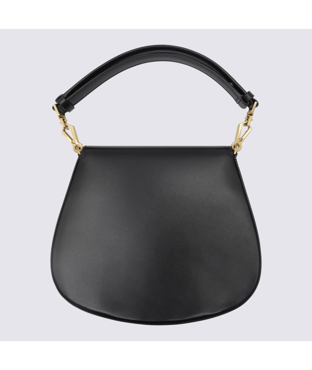 SAINT LAURENT Черная кожаная сумка через плечо, фото 2