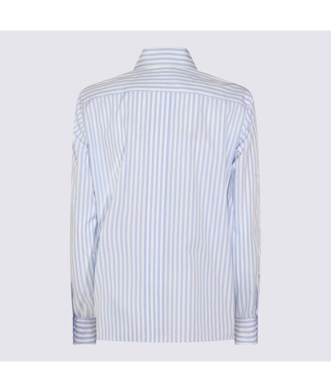 MAX MARA Голубая хлопковая рубашка, фото 2