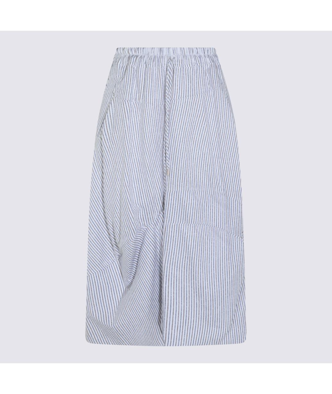 VIVIENNE WESTWOOD Синяя хлопко-эластановая юбка миди, фото 4