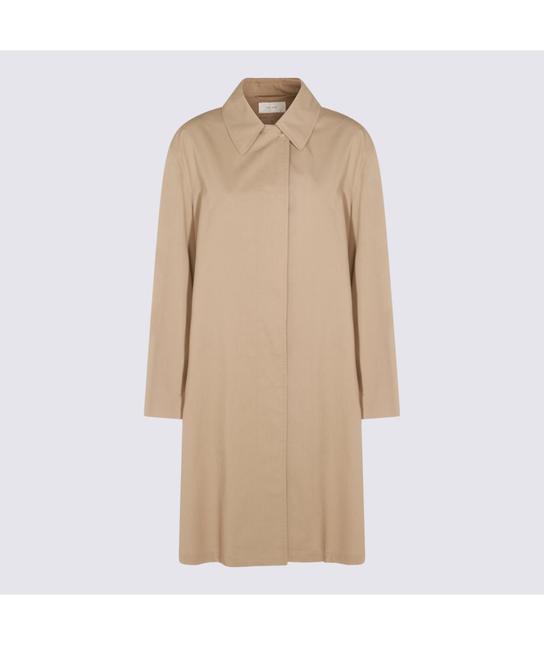 THE ROW Бежевый шерстяной тренч/плащ, фото 5