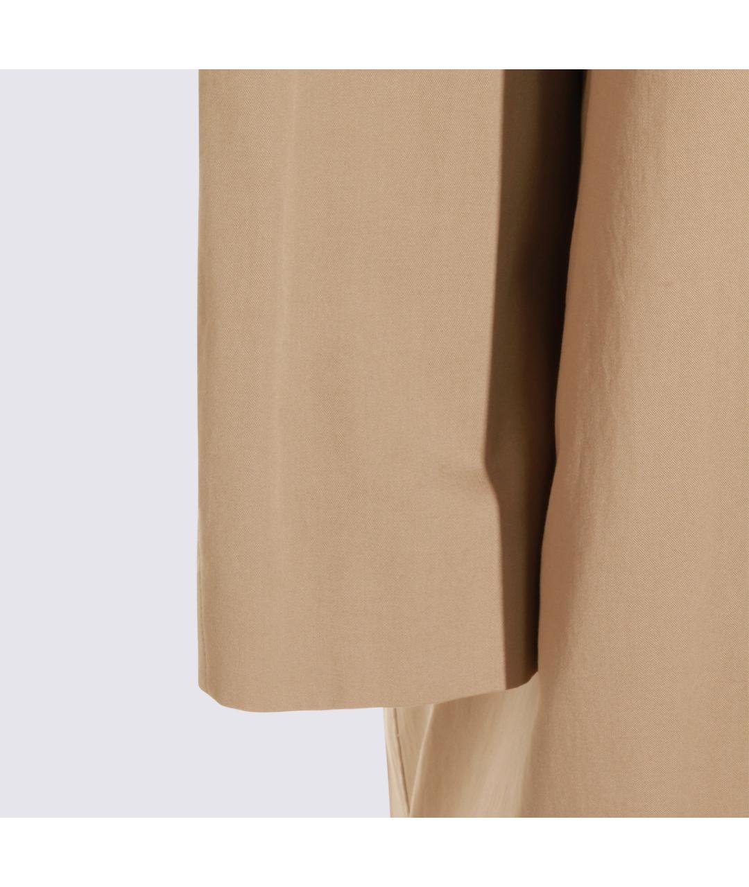 THE ROW Бежевый шерстяной тренч/плащ, фото 4