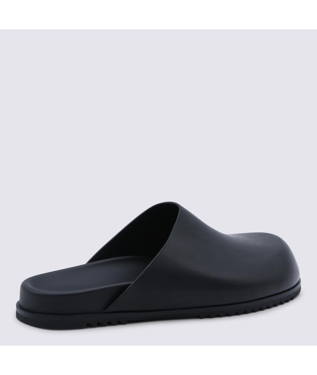 RICK OWENS Черные кожаные сандалии, фото 3