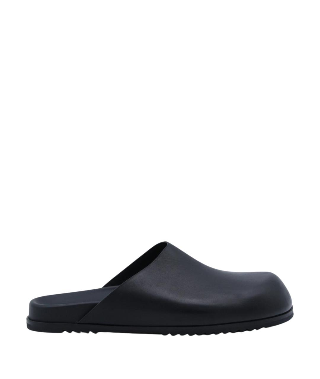 RICK OWENS Черные кожаные сандалии, фото 1