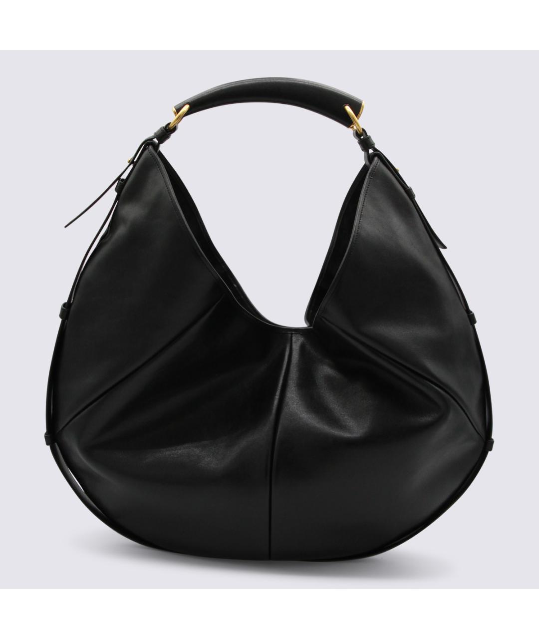 SAINT LAURENT Черная кожаная сумка через плечо, фото 5