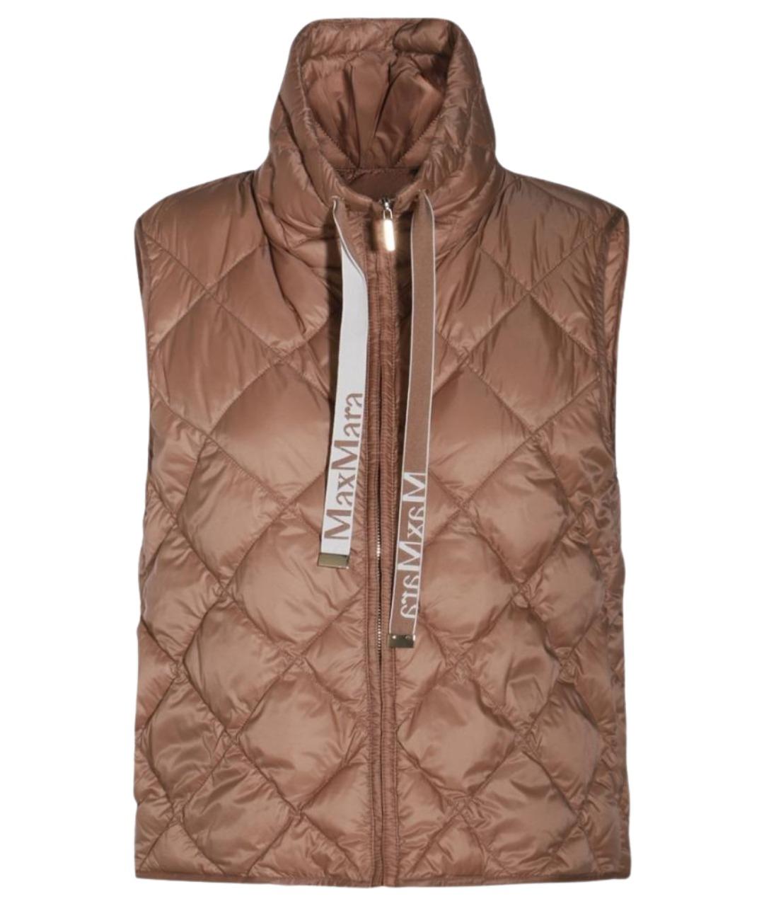 MAX MARA Коричневый полиамидовый жилет, фото 1