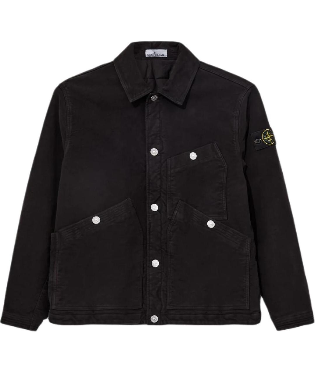 STONE ISLAND Черная деним куртка, фото 1