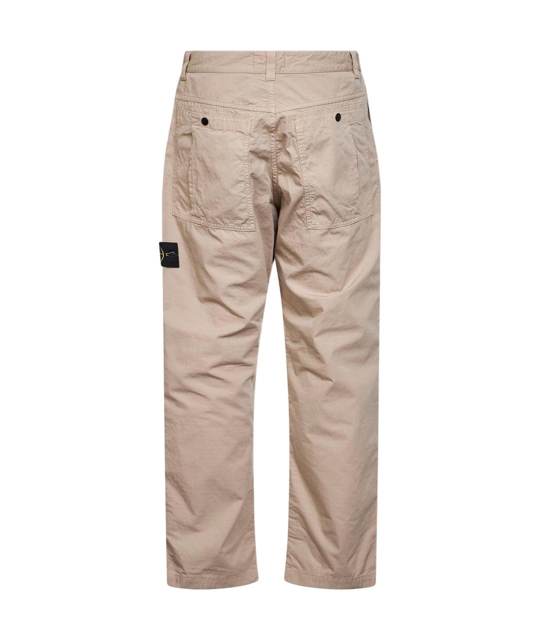 STONE ISLAND Бежевые повседневные брюки, фото 2
