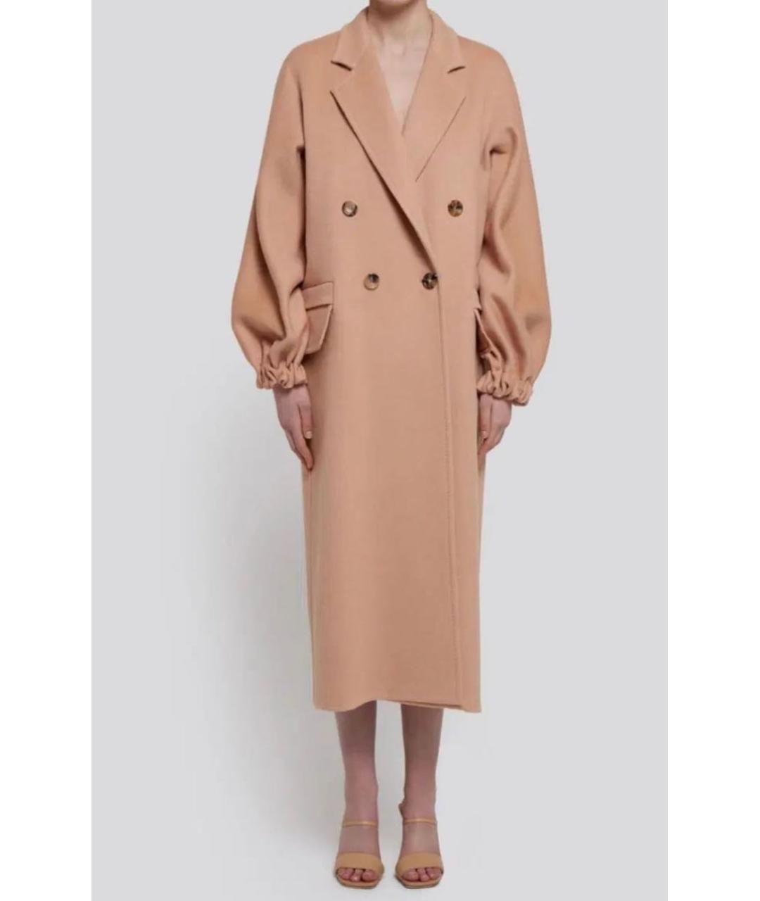 MAX MARA Бежевое шерстяное пальто, фото 6