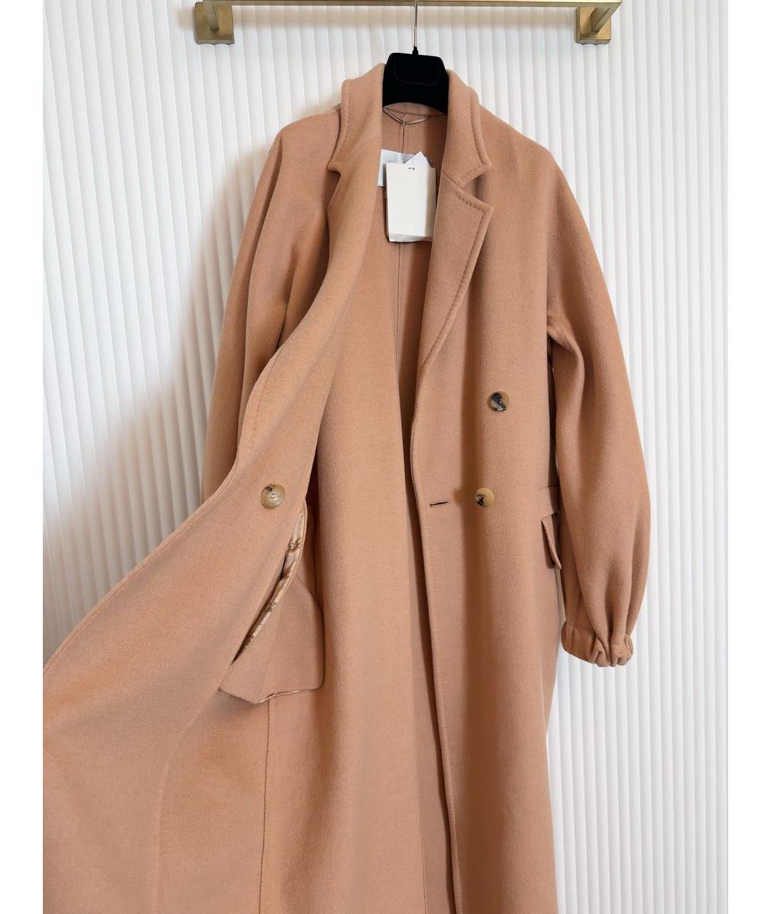 MAX MARA Бежевое шерстяное пальто, фото 4