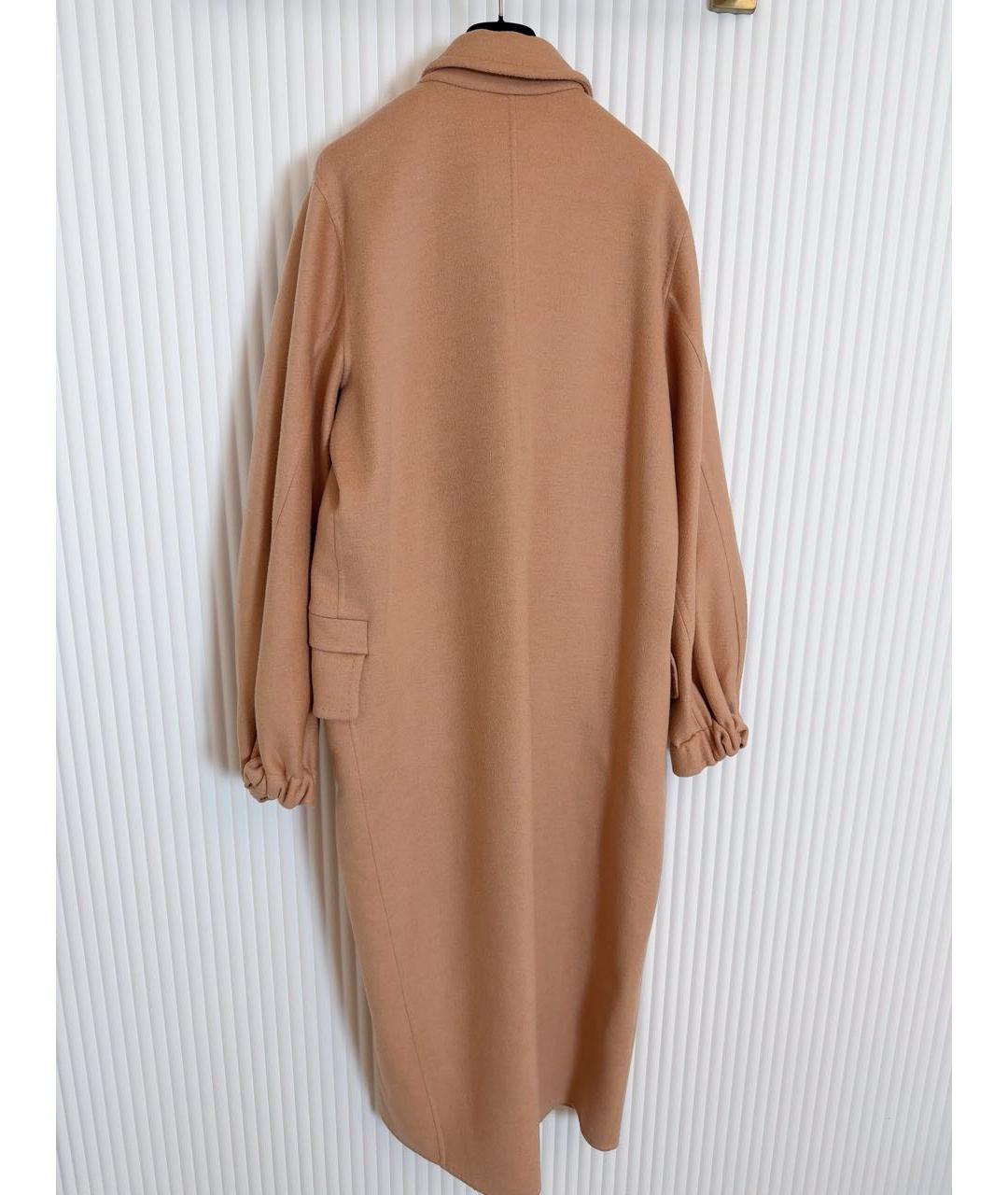 MAX MARA Бежевое шерстяное пальто, фото 2