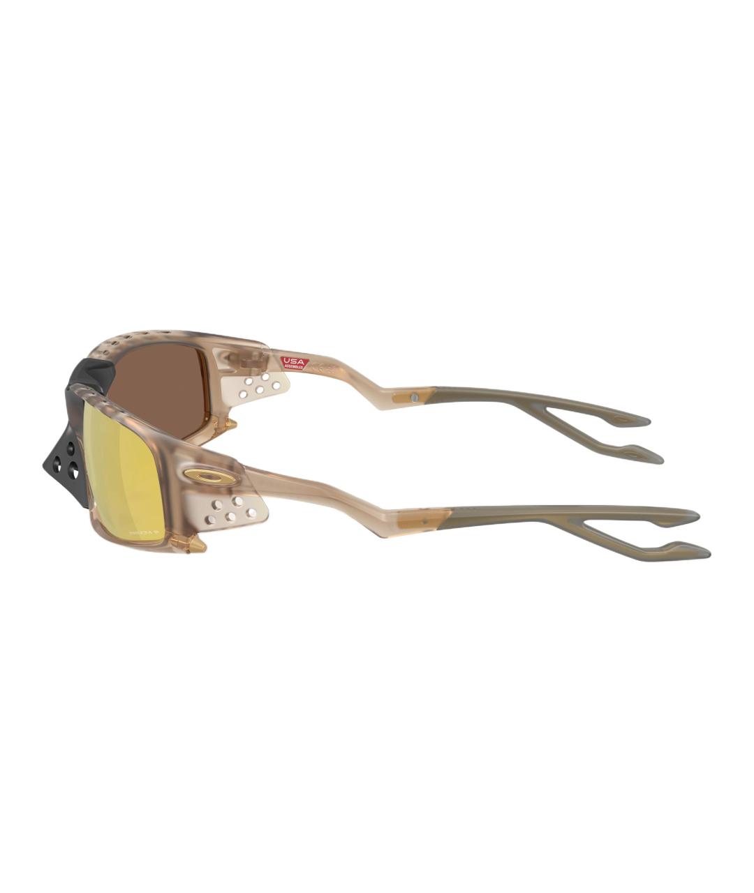 OAKLEY Коричневые пластиковые солнцезащитные очки, фото 3