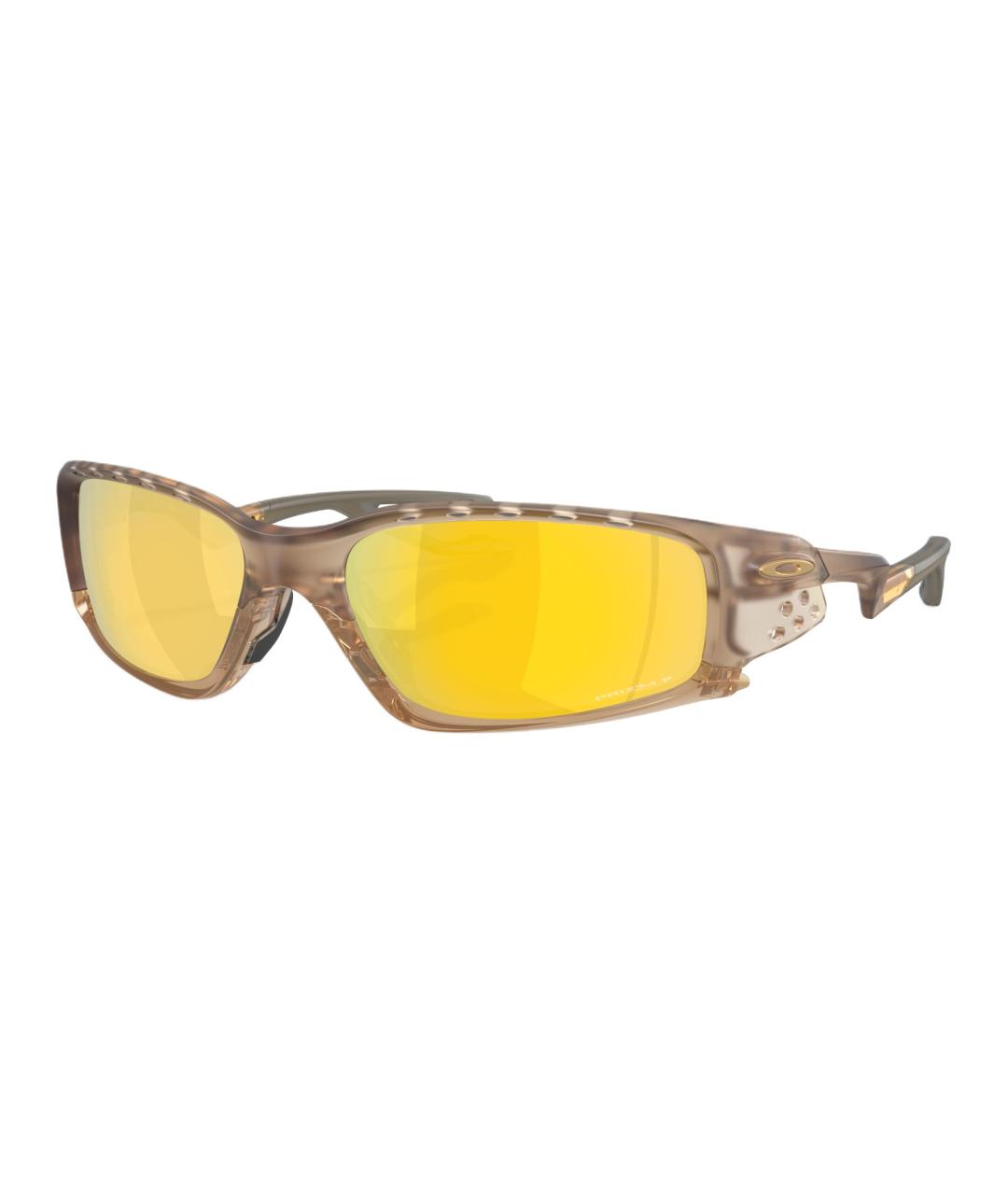 OAKLEY Коричневые пластиковые солнцезащитные очки, фото 1