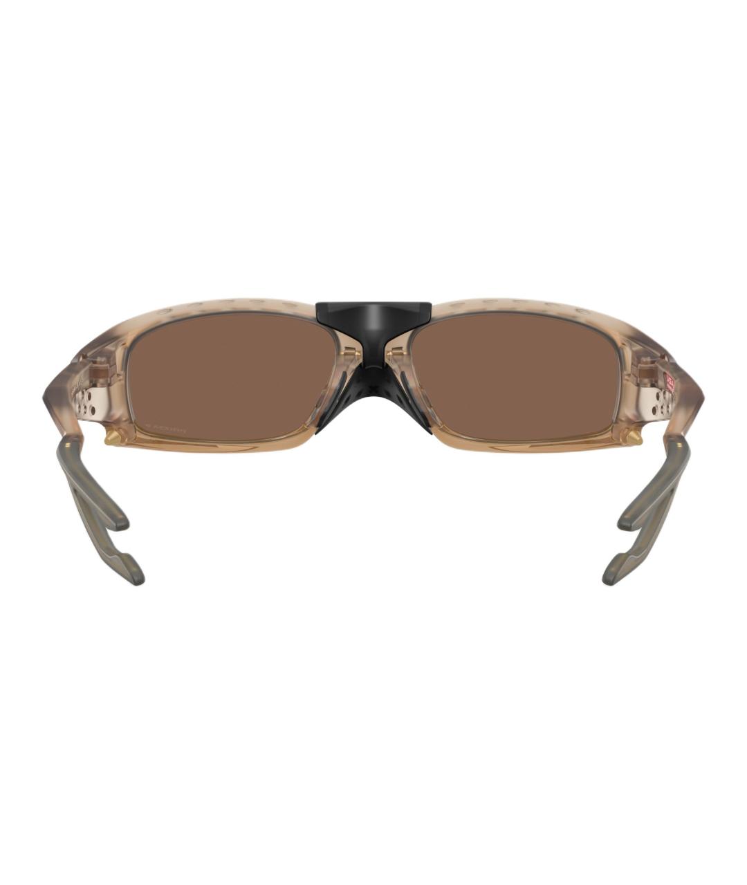 OAKLEY Коричневые пластиковые солнцезащитные очки, фото 4