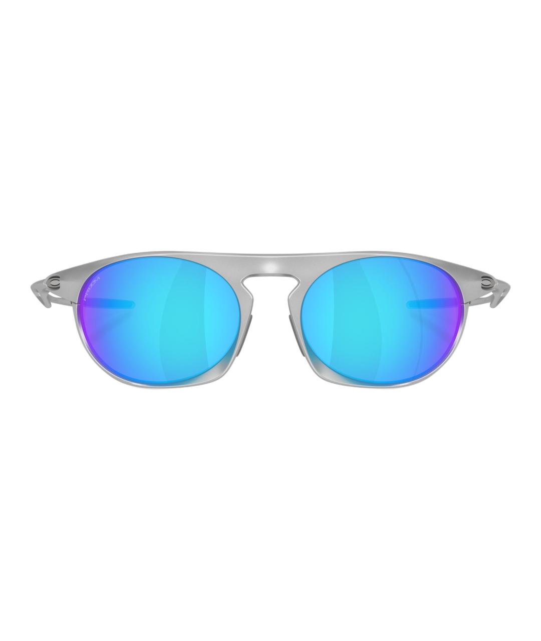 OAKLEY Серебряные пластиковые солнцезащитные очки, фото 2