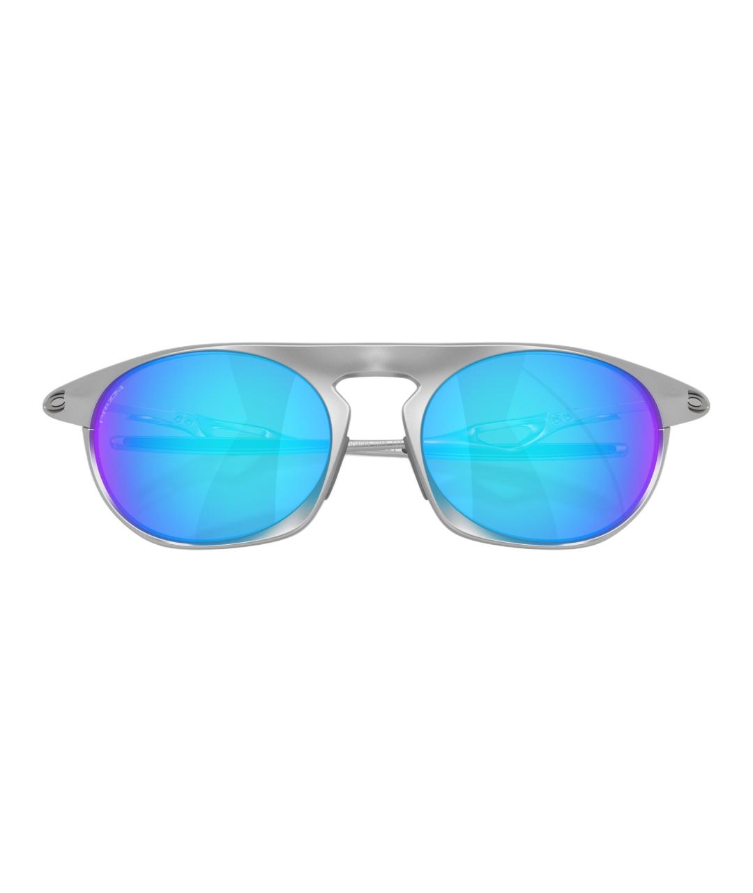 OAKLEY Серебряные пластиковые солнцезащитные очки, фото 5
