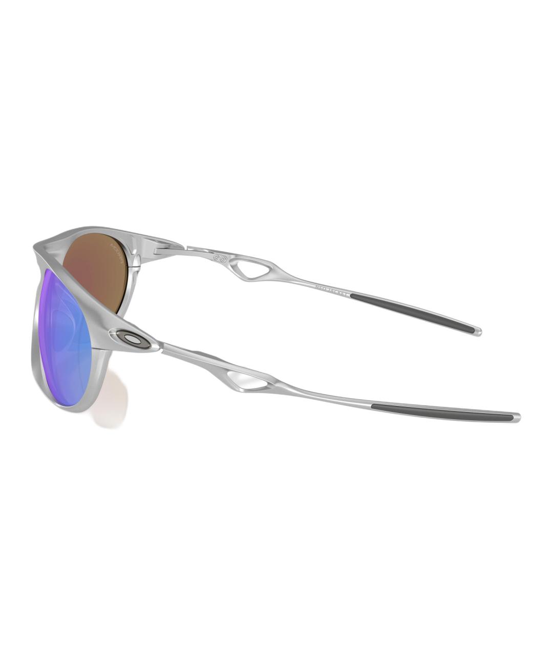 OAKLEY Серебряные пластиковые солнцезащитные очки, фото 3
