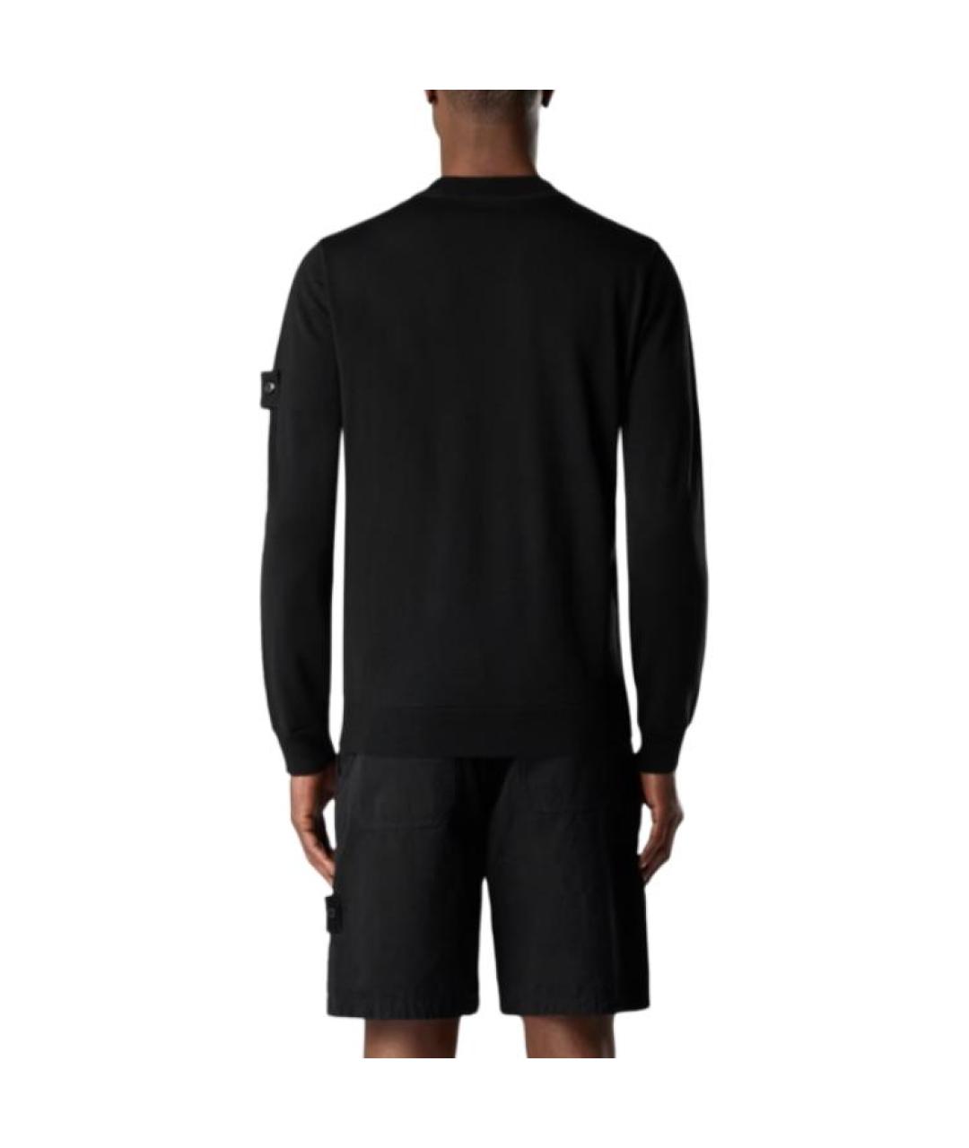 STONE ISLAND Черный джемпер / свитер, фото 4