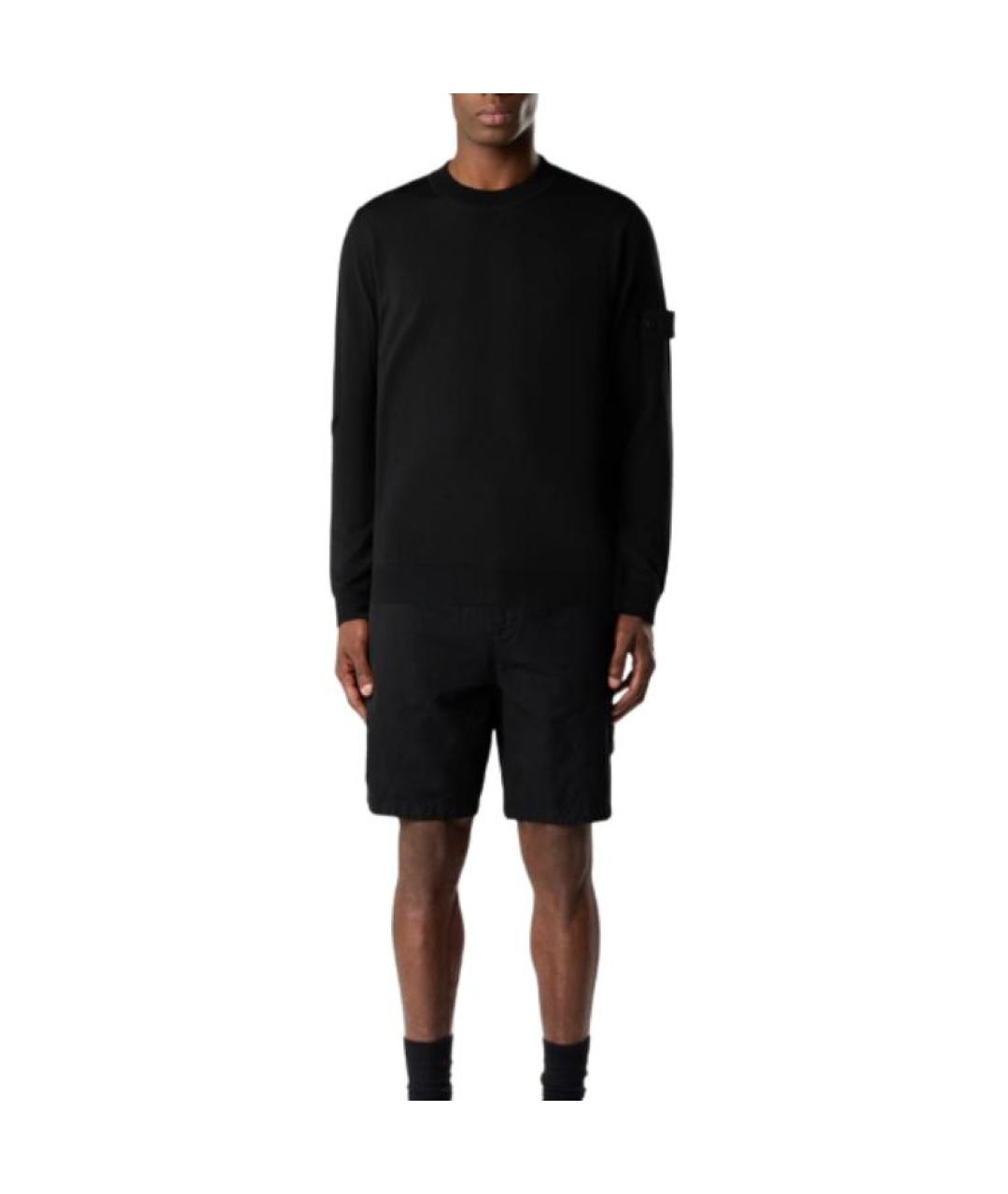STONE ISLAND Черный джемпер / свитер, фото 5